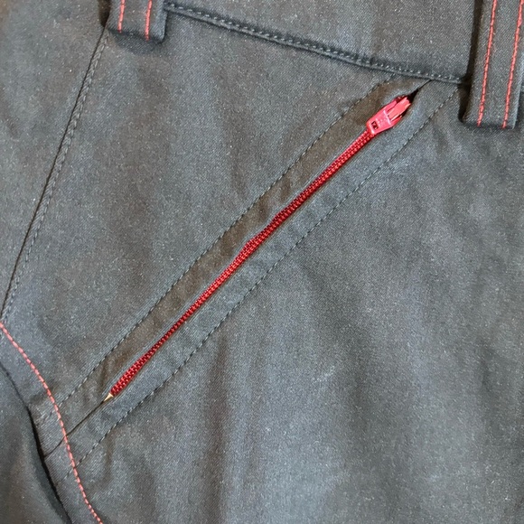 ARIAT SZ 32R 3/4 Length Riding Breeches Zipper Closure Pockets Compression Pants - Picture 8 of 16